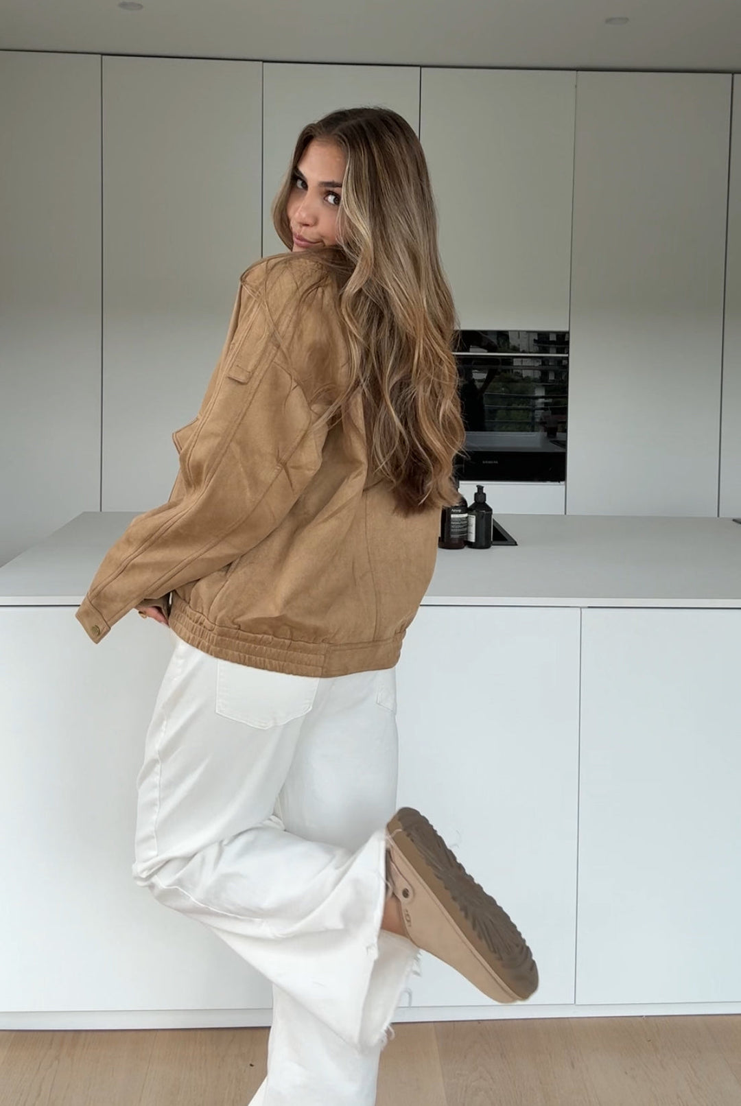 Lucie™ | Oversized semišová bunda