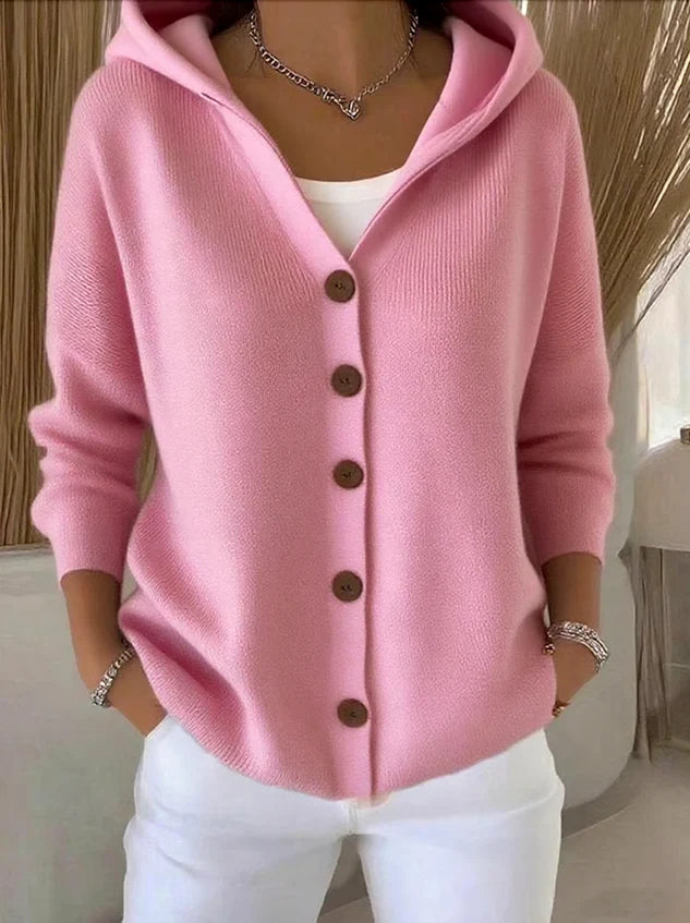 Philomène – Cardigan à capuche en coton doux