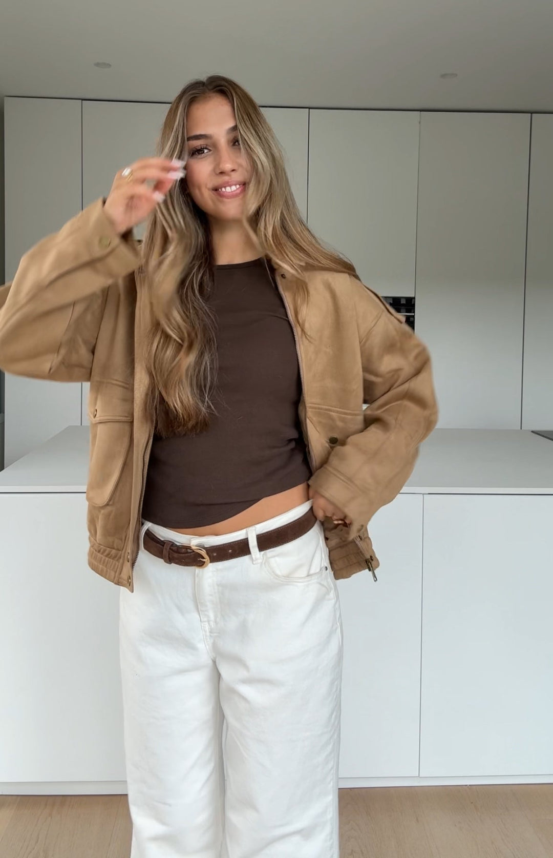 Lucie™ | Oversized semišová bunda