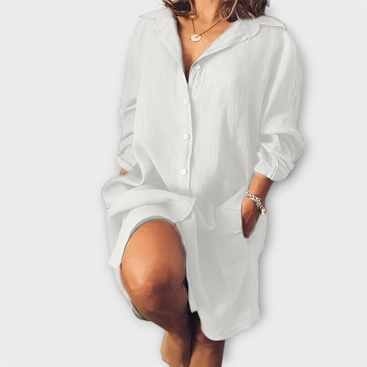 Ležérní lněná blůza pro každodenní nošení