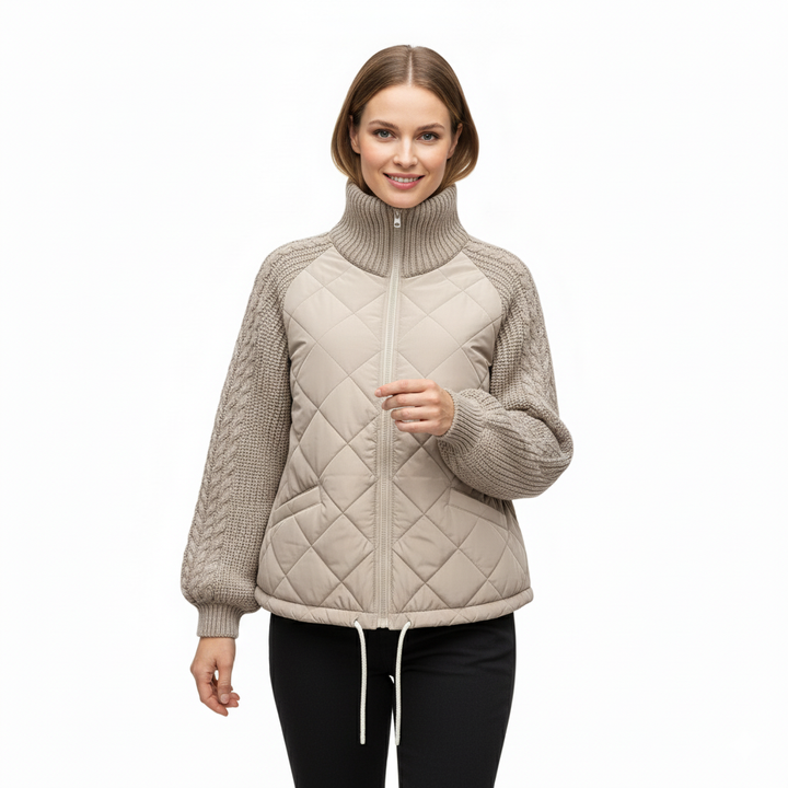 Betty | Patchworková bunda s hebkým zakončením