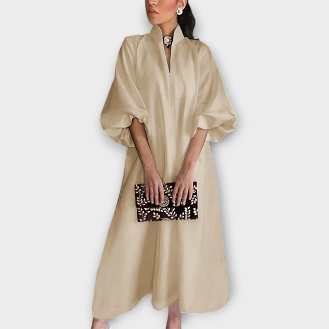 Gerhilde – Elegantní Midi Šaty