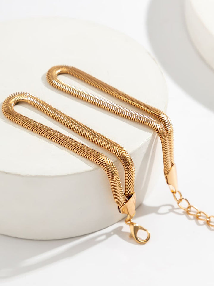 Náramek z hadí kosti s řetězem