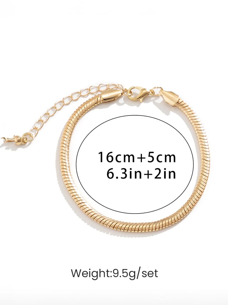 Plochý hadí kostní náramek