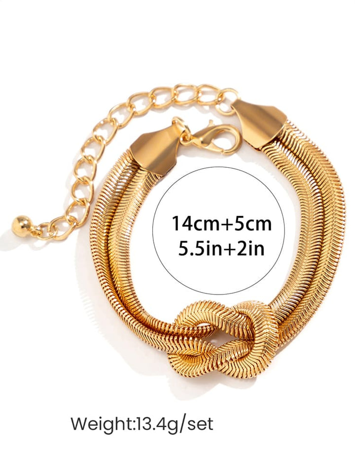 Náramek z hadí kosti s řetězem